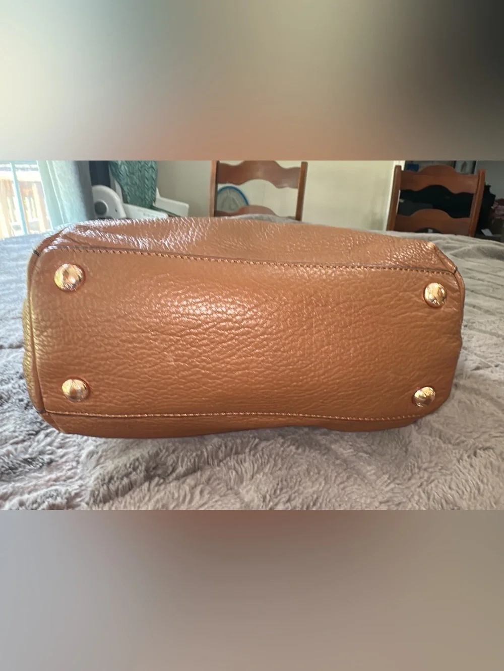 Michael Kors Harper Luggage Brown Leather Medium North South Tote. (Bags 21)